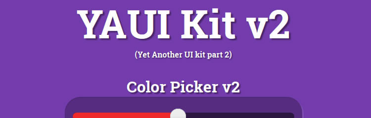 YAUI Kit v۲ via Codepen
